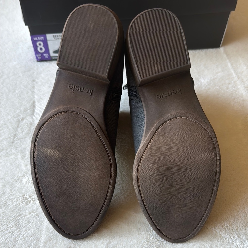 Kensie Dark Grey Ankle Boots - Picture 4 of 7